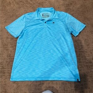 Hurley Men's Light Blue Polo Shirt